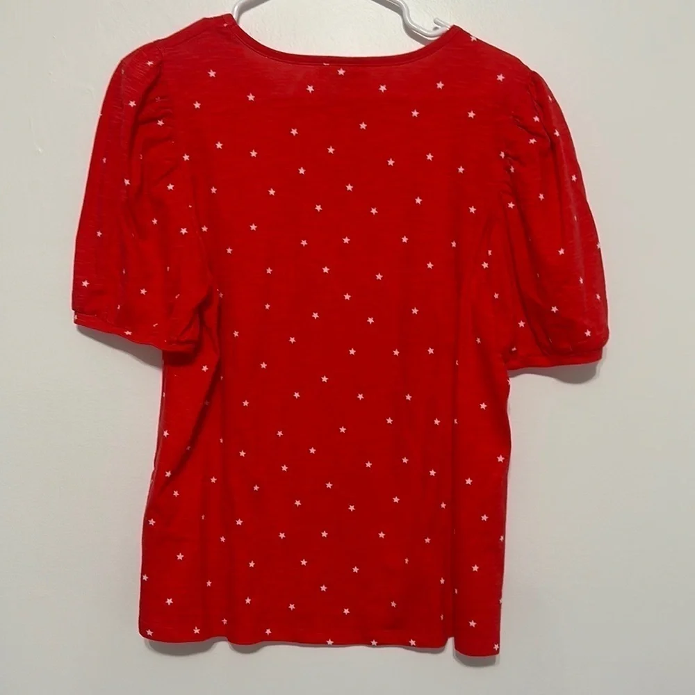 Style & co red star blouse - Picture 4 of 4